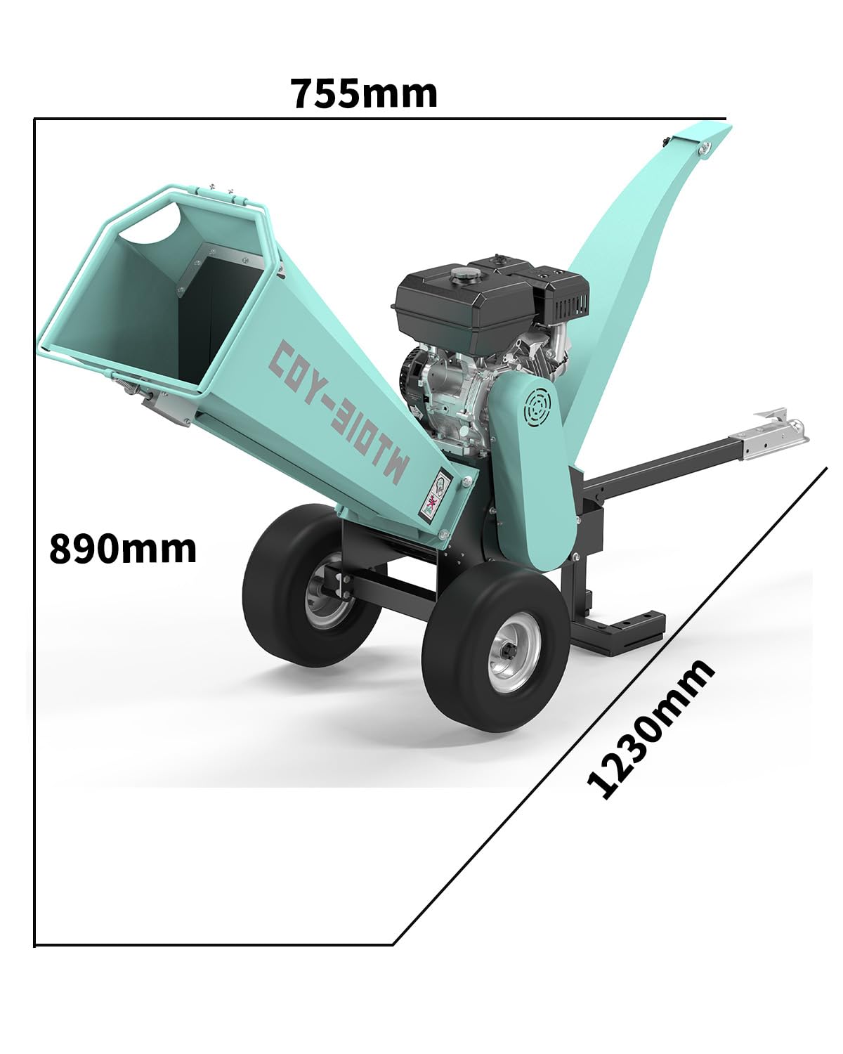 Amazon | ウッドチッパー Kareyouエンジン粉砕機 木材最大130mm粉砕