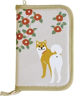 大西贤制销售(Oonisikenseihan) Abeille おくすり手帳ケース 柴犬 椿 尺寸:约W13.5 D2 H19 AME-2205