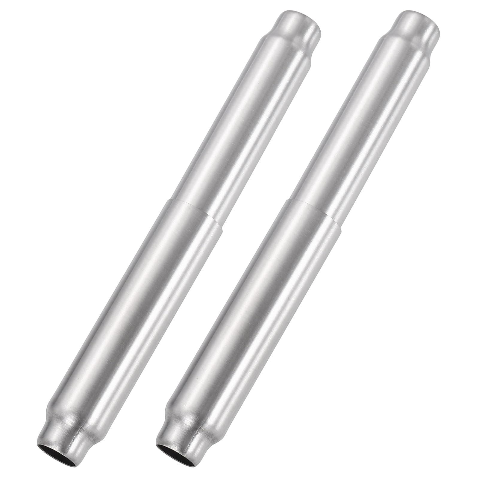 sourcing map 2Pcs Toilet Paper Roll Holder, Stainless Steel Spring Loaded Roller Rod Spindle Toilet Tissue Holder Replacement Rod for Bathroom Washroom, Brushed Silver