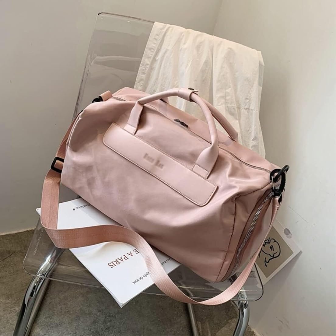 Bolsos Holgados Bolso De Viaje Gran Capacidad Para Mujer, Mano Para Separación En Seco Y Húmedo Bolso de Noche