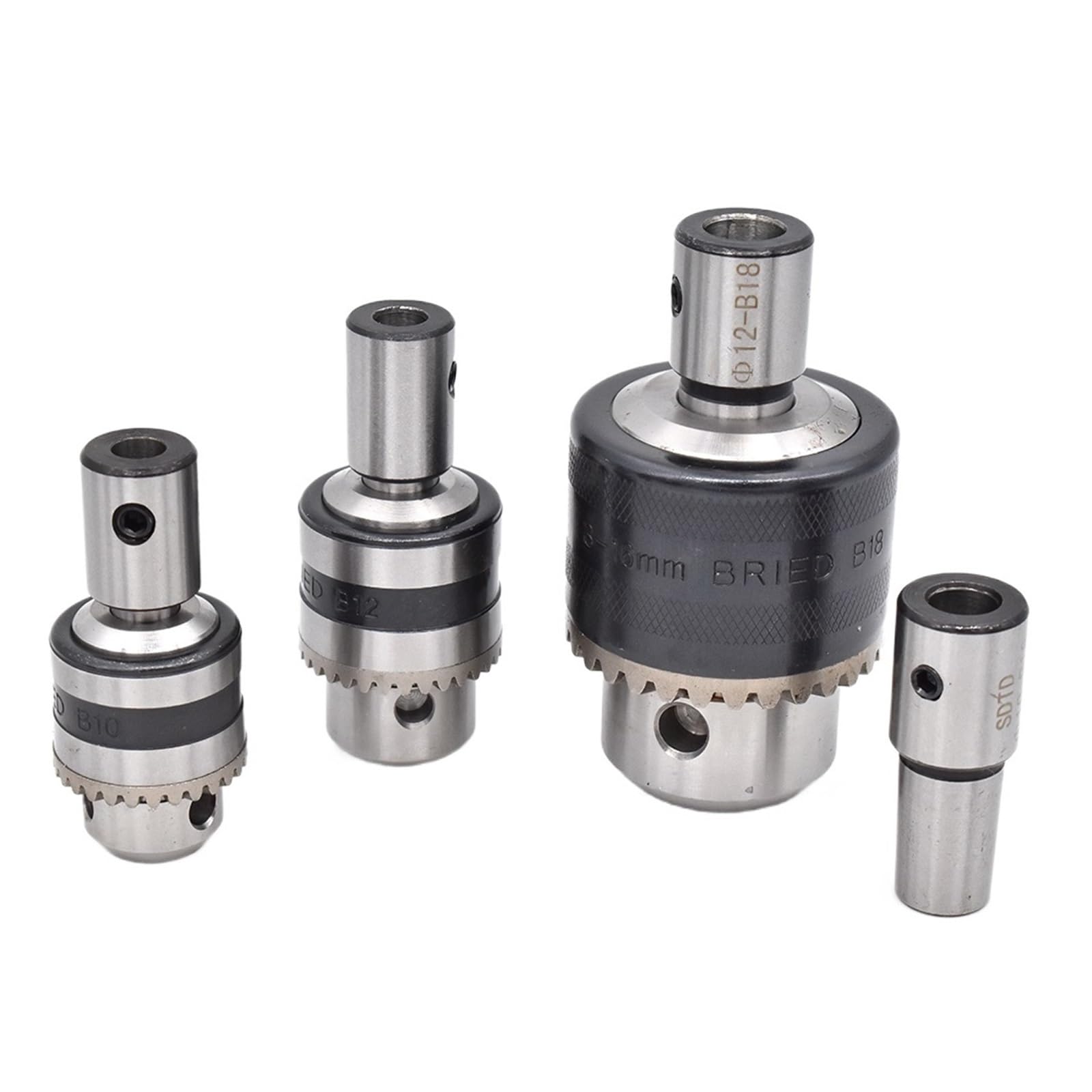 1 Set Mandrino for Trapano Leggero B10/B12/B16/B18 Foro Interno 5/6/7/8/9/10/11/12/14mm Adattatore Albero Motore Biella (Size : Inner Hole 8mm -B12)