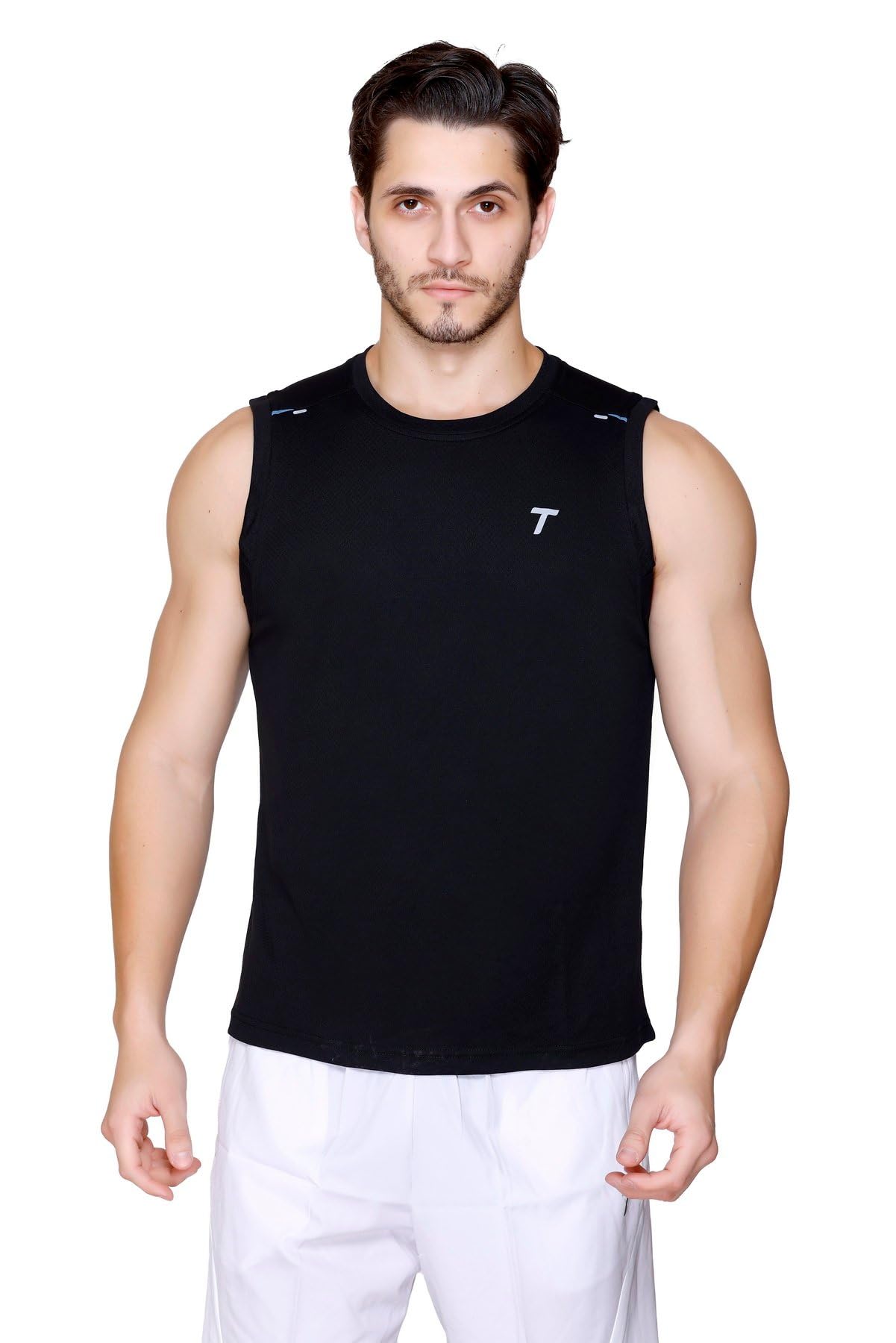 total kr active sleeveless singlet for men | comfortable vests & sports activewear | lightweight & breathable gym tank top | ideal for running, workout and casual wear