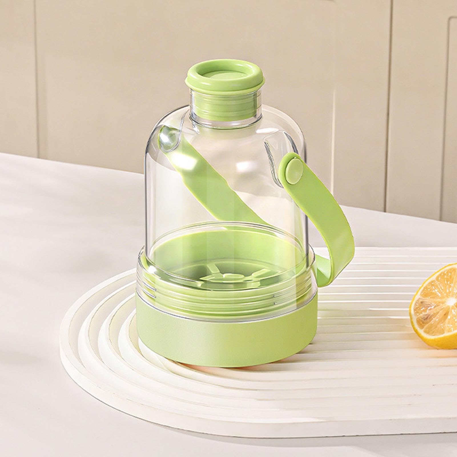 Bandejas de hielo para congelador, 400 ml, portátil, 2 en 1, reutilizable, con tapa y contenedor, ideal para playa al aire libre, picnic, camping, oficina, gimnasio, bebida, jugo, cóctel
