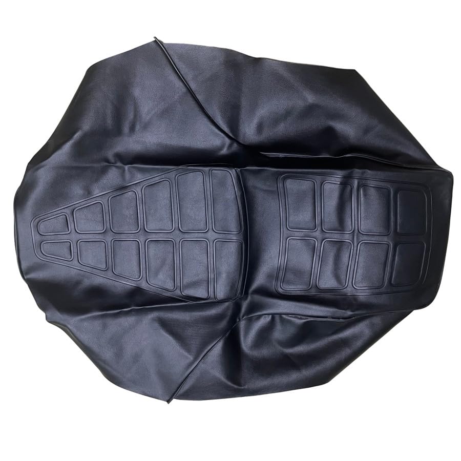 Accessoires coussin rétro moto noir en PU pour balades urbaines et custom