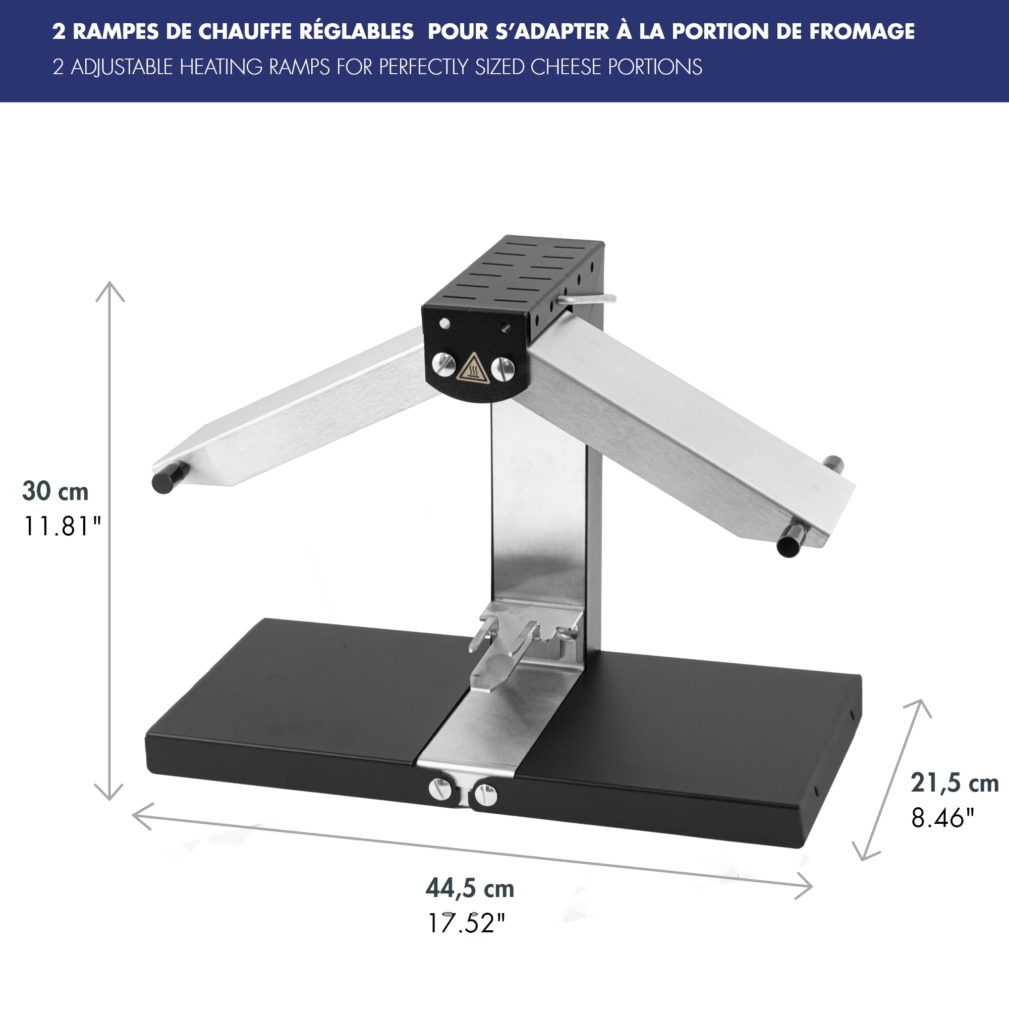 Apparecchio Raclette 1-6 Pers. – Louis Tellier Brézière® Signature Basalte Nero – Prodotto in Francia, Durevole, Facile da Pulire – Servizio a Tavola e Convivialità