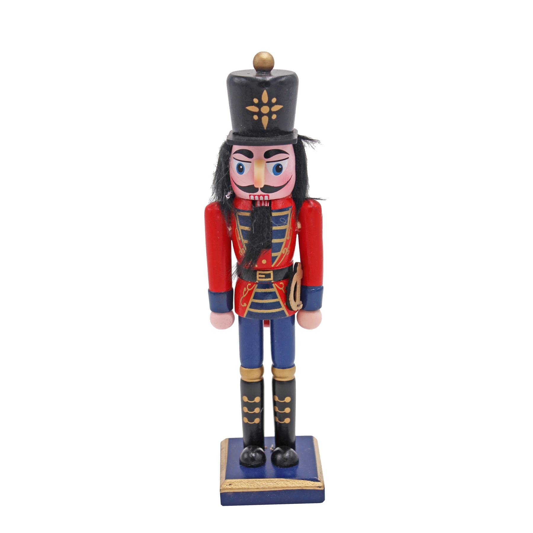 Widdle Gifts Multicolour Christmas Nutcracker Style Figurine 20Cm Decoration - Black Hair