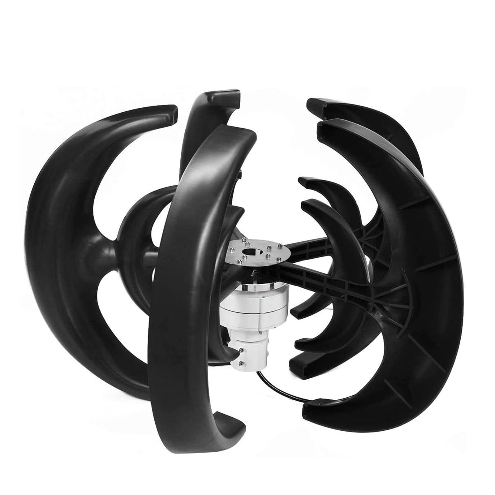 Turbinas de Viento 8000W Kit de generador de turbinas de Molino de Viento, turbina de Viento pequeña Equipo de maquinaria Industrial de Viento de 5 aspas para Carga de hogar Marino