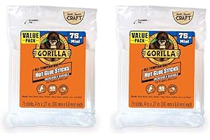 Gorilla Hot Glue Sticks Mini — Unwavering Adhesion for Minute Tasks