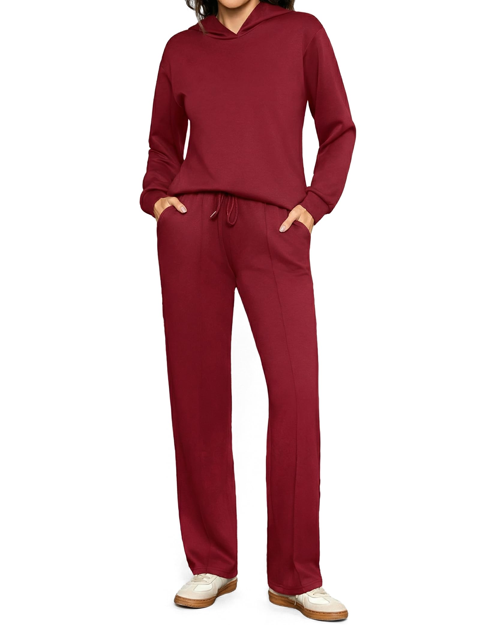 Totatuit Jogginganzug Damen Trainingsanzug Set Tracksuit Langarm Freizeitanzug Einfarbig Sportanzug Frühling Herbst