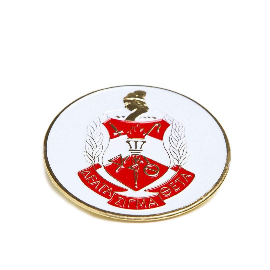 Delta Sigma Theta Round Car Badge