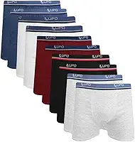 Kit 10 Cuecas Lupo AM Boxer
