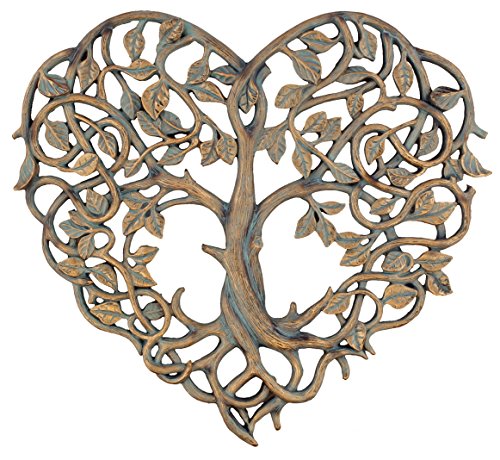Old River Outdoors Tree of Life/Heart Wall Plaque 12" Decorative Art Sculpture - I Love You Decor