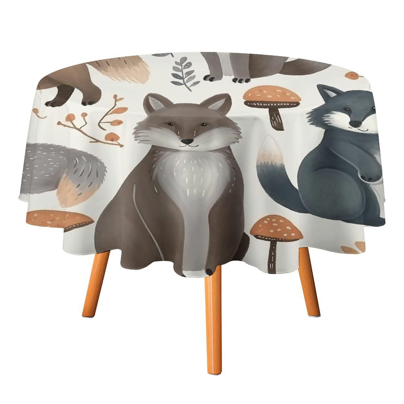 Nappe ronde raton laveur : finies les taches de vin avec ce textile imperméable 152cm