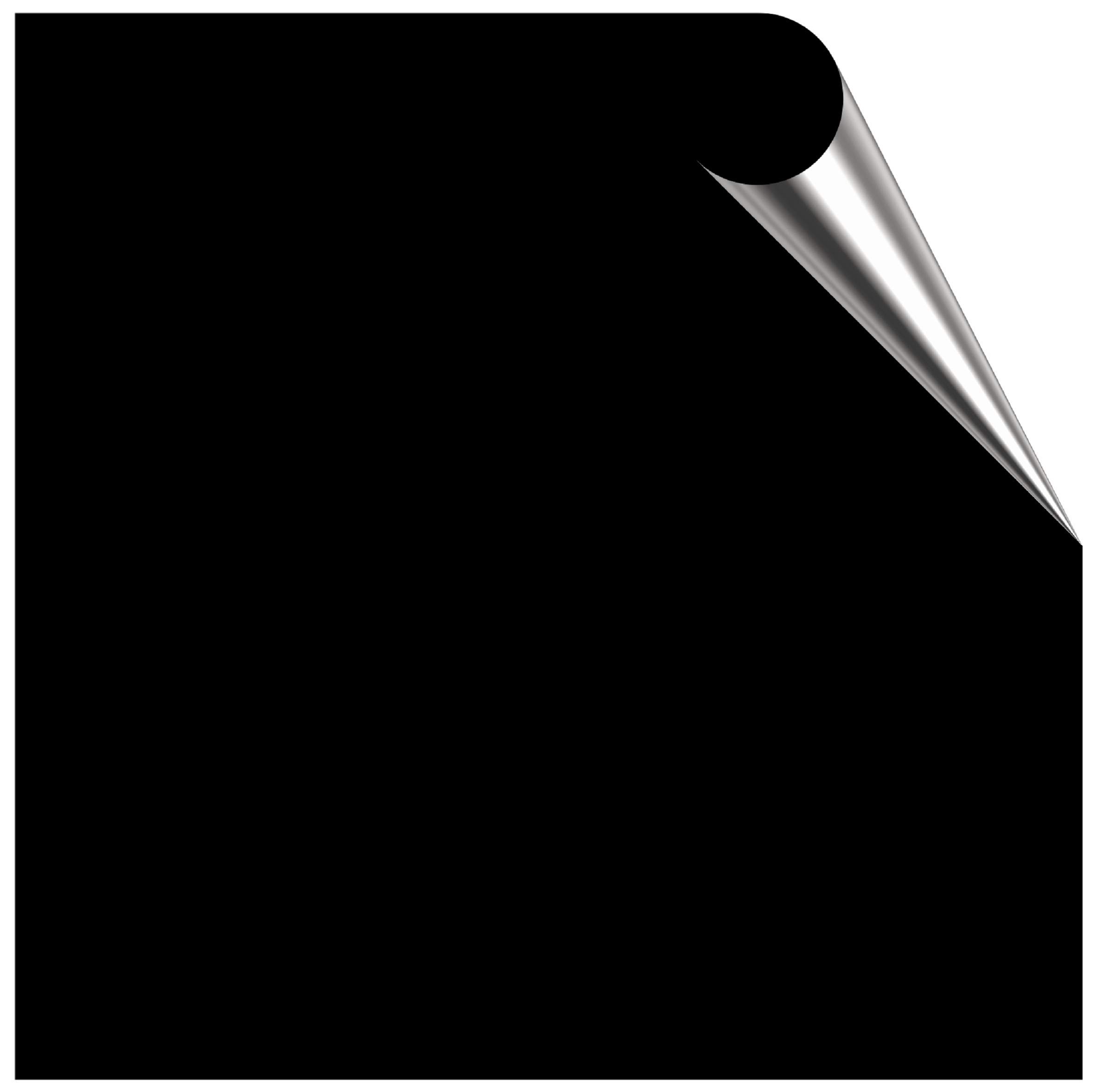 25 x Black Matt Tile Stickers for 15cm x 15cm / 150mm x 150mm / 6 Inch Waterproof for Kitchen, Splashback, for Bathroom, Self Adhesive, Peel and Stick On, Removable for Renters