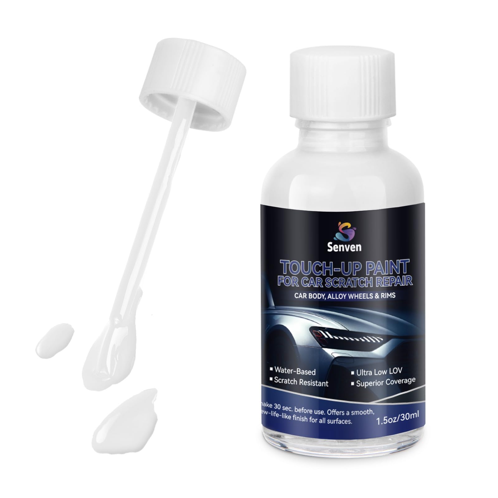 Car White Paint Touch Up Cars Scratch Repair by SENVEN