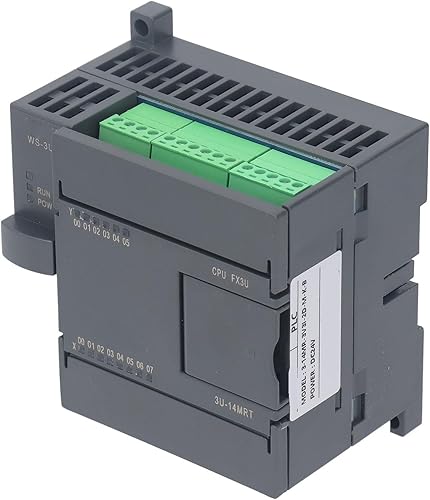 Miniatura 5 de PLC Programmable Logic Controller, PLC Industrial Control Board PCB Wide Application Rail Mounting Stable Performance DC 24V for Textile