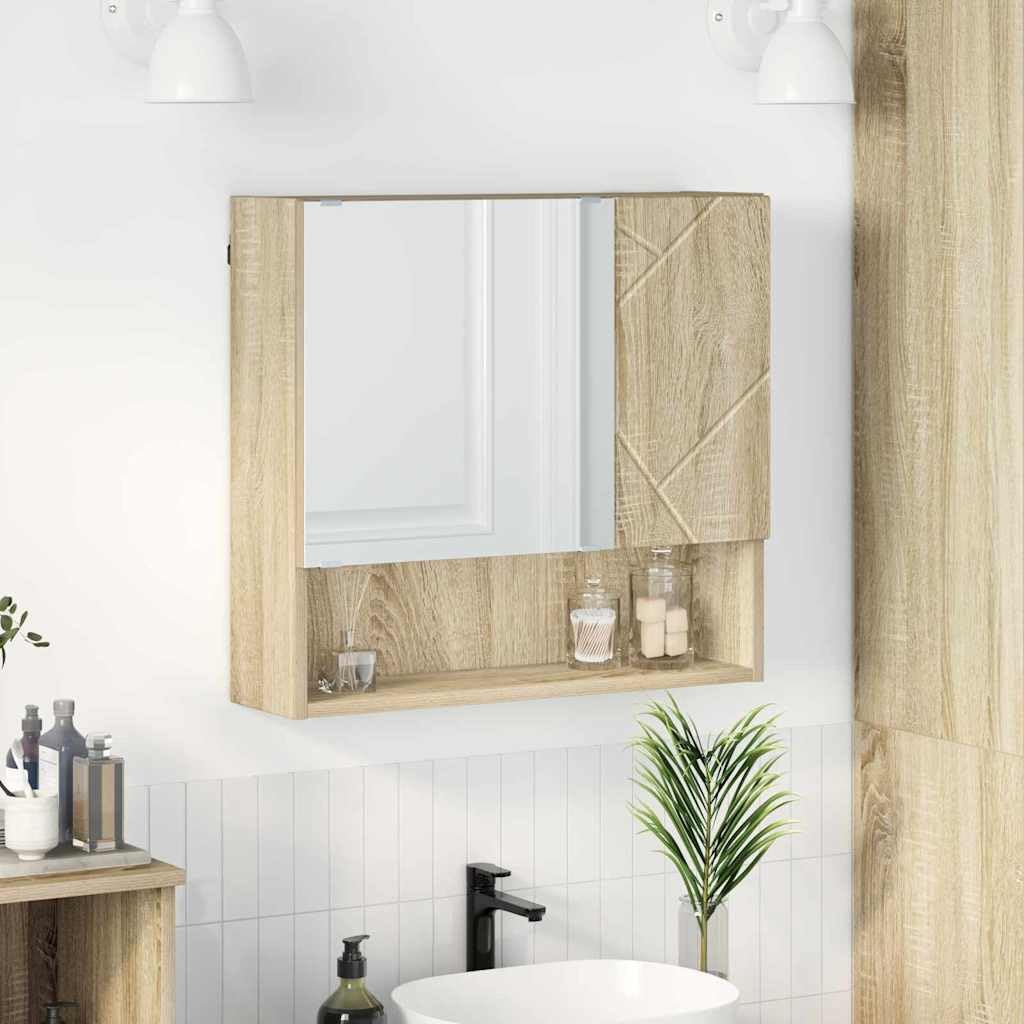 Szafka z lustrem Sonoma dąb 59 x 17 x 55 cm