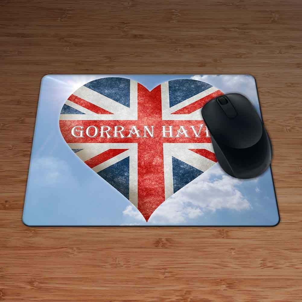 Love Gorran Haven Union Flag Heart Design Premium Mouse Mat - 5mm Thick