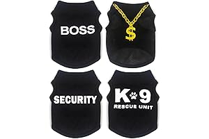 4 Pack Dog Clothes for Small Dogs Boy - Coolest Dog Outfits for Puppy