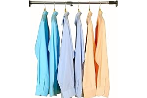 BAOYOUNI Telescopic Punch-Free Tension Curtain Rod for Shower, Closet, and Window