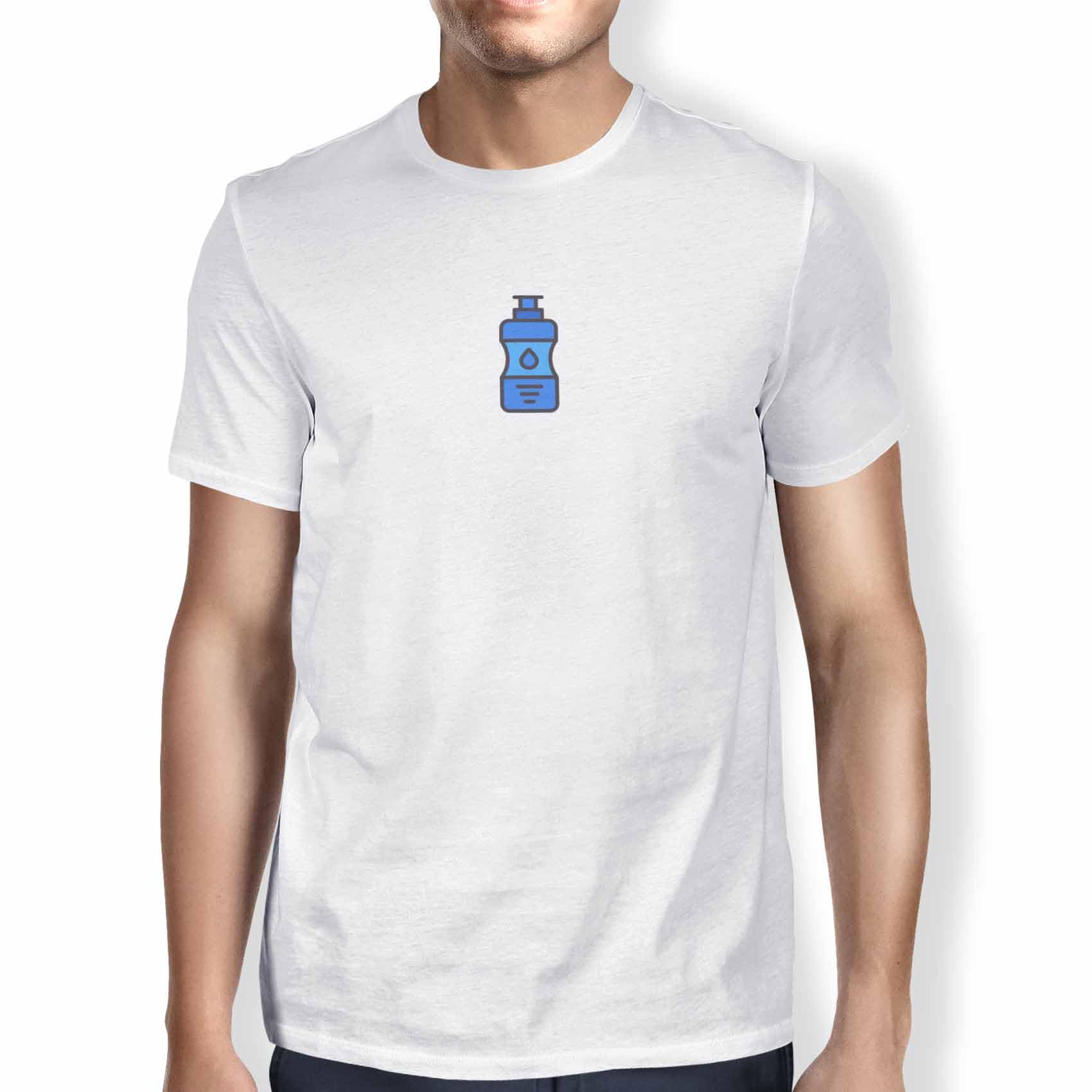 Green Fish Men's Fdmtsi-100288 T-Shirt, White, L