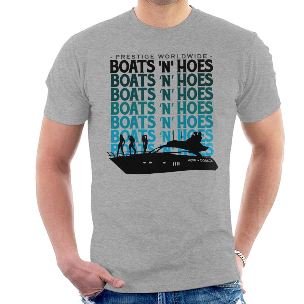 Cloud City 7 Men's Heather Grey Step Brothers Boats N Hoes T-Shirt
