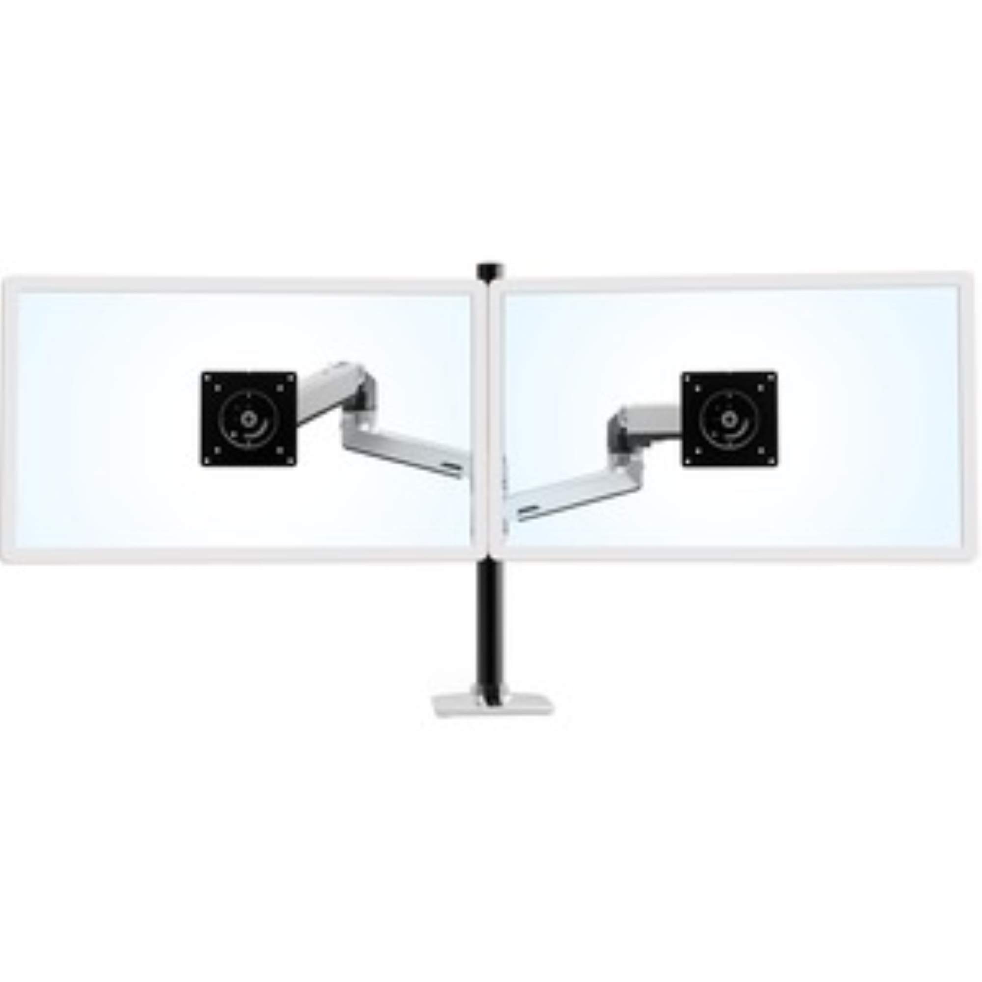 Ergotron LX Series LX Dual Stacking Arm Tall Pole 101,6 cm (40") Abrazadera Aluminio - Soporte para televisor (Abrazadera, 9,1 kg, 101,6 cm (40"), 75 x 75 mm, 100 x 100 mm, Aluminio)