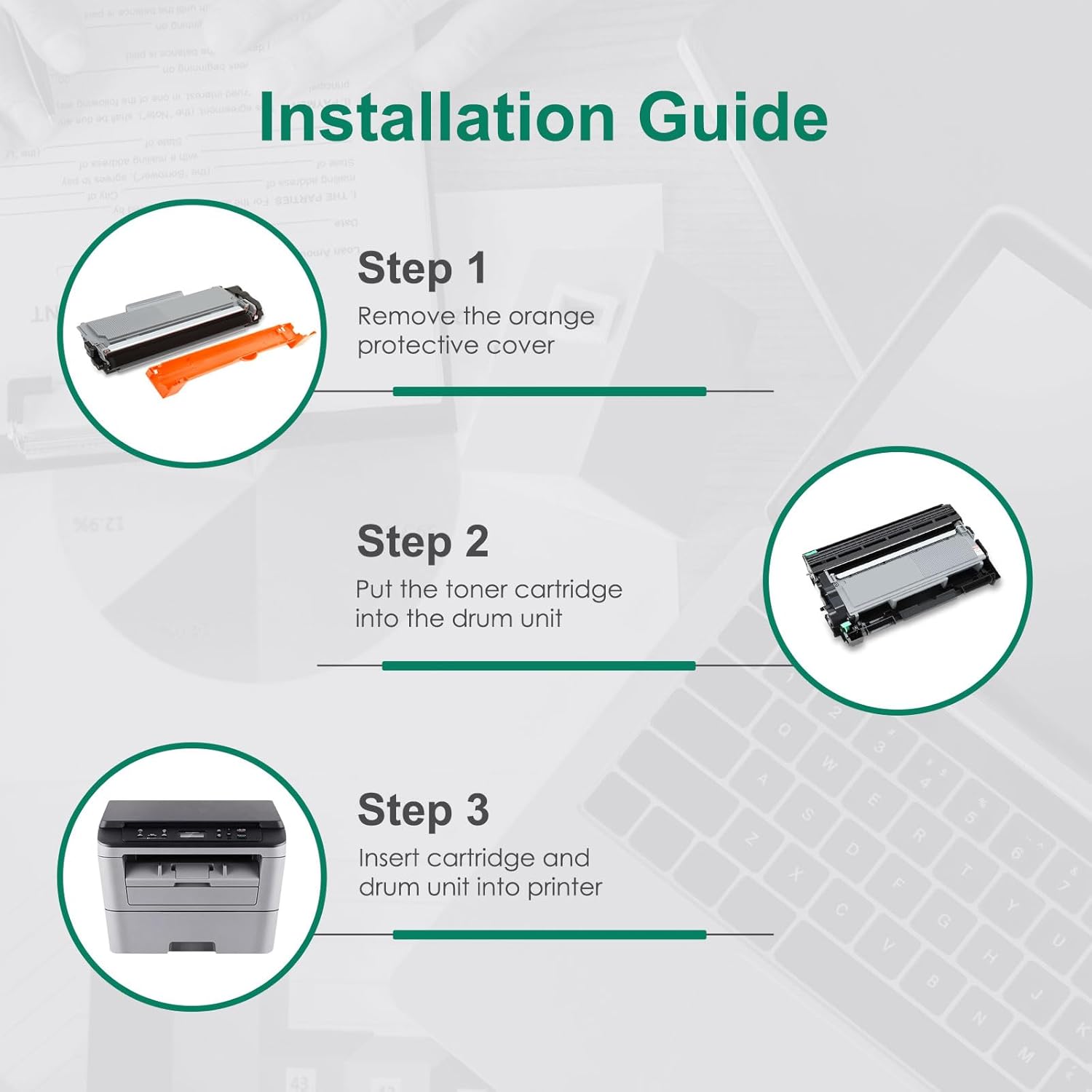 TN660 Toner Cartridge Replacement for Brother TN-660 TN630 TN-630 Compatible with DCP-L2540DW HL-L2340DW HL-L2360DW HL-L2380DW HL-L2300D HL-L2320D MFC-L2720DW Printer (1 Black) - Image 6