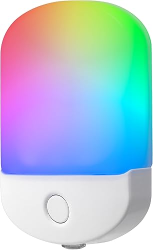 Miniatura 7 de Energizer Luz nocturna, cambio de color, luz nocturna para dormitorio, baño, guardería, pasillo, cocina, base blanca, 81567