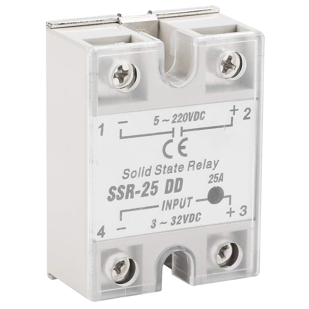 Solid State Relay SSR-25 DD 25A 5-220VDC Solid State Relay, for Industrial Automation Process