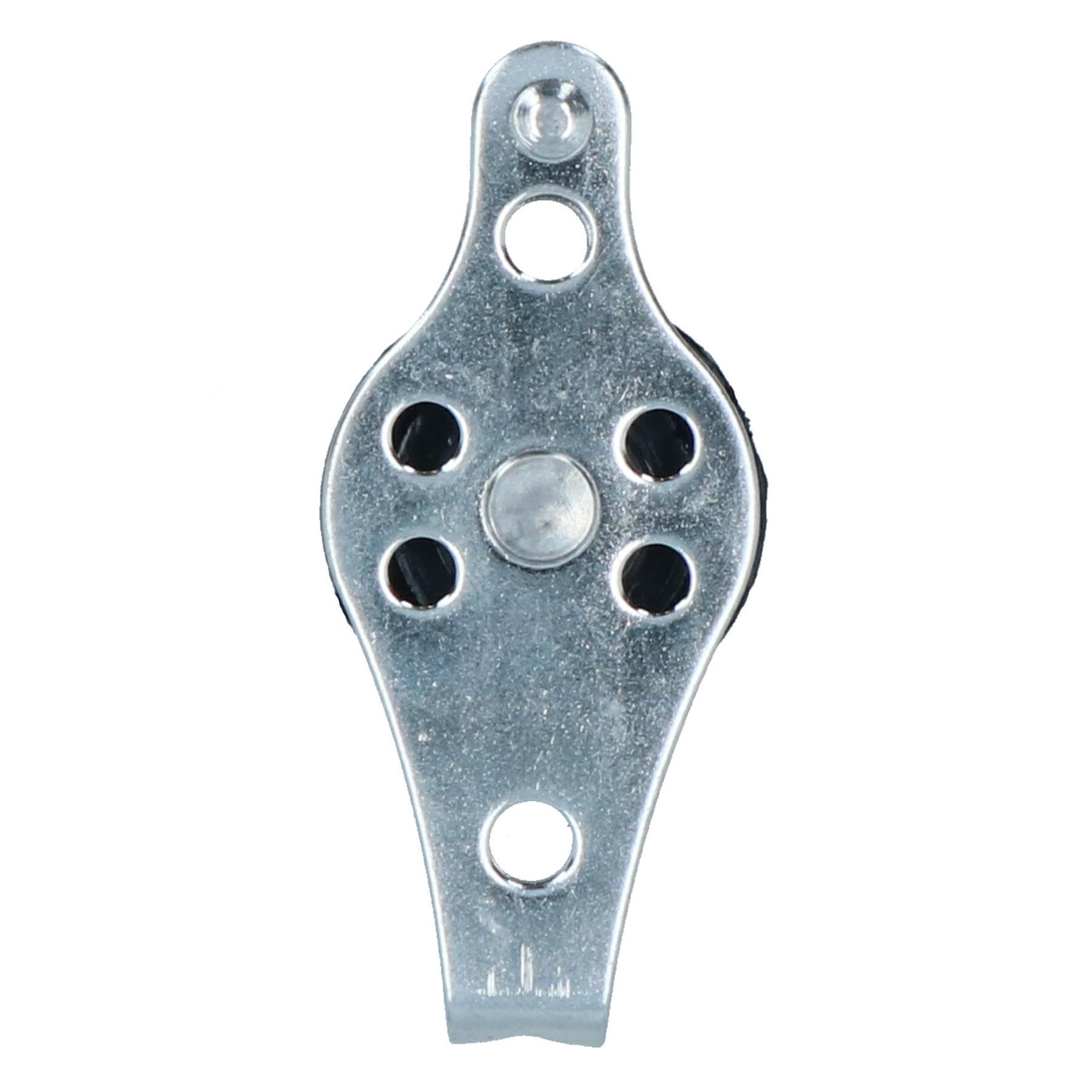 Lot de 4 poulies marines avec roue en nylon de 25 mm de diamètre en acier inoxydable 316