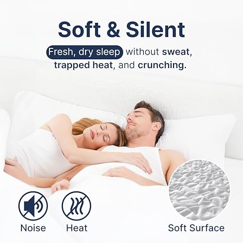 Miniatura 4 de PAULATO BY GA.I.CO - Protector de colchón impermeable para cama tamaño California King, suave, silencioso, hipoalergénico, lavable a máquina,