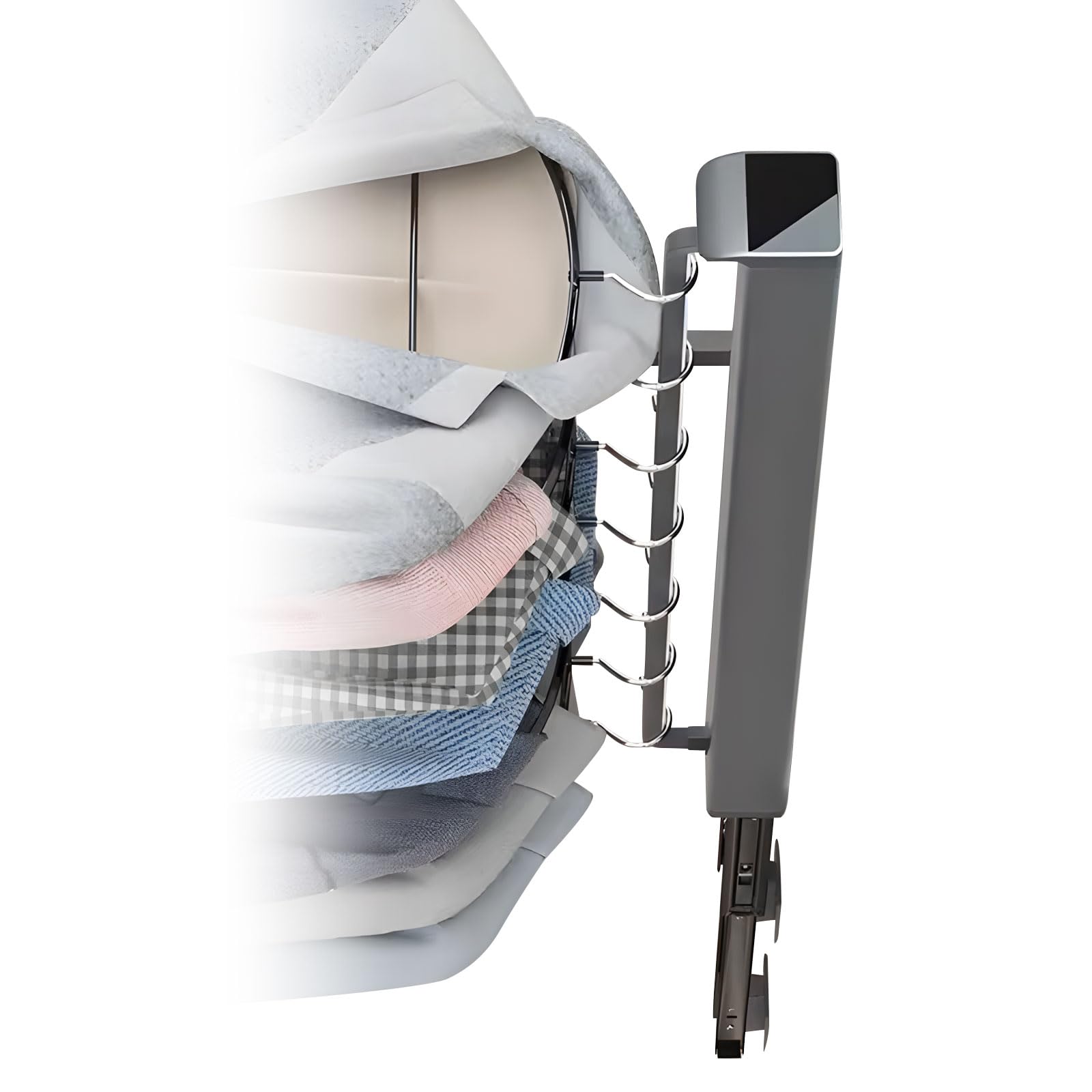 Kaeltsyn A Retractable Slide Out Garment Rack Heavy Duty 30Kg Load Space Saving Nswer For Small Rooms Noiseless Drawer Track Structure