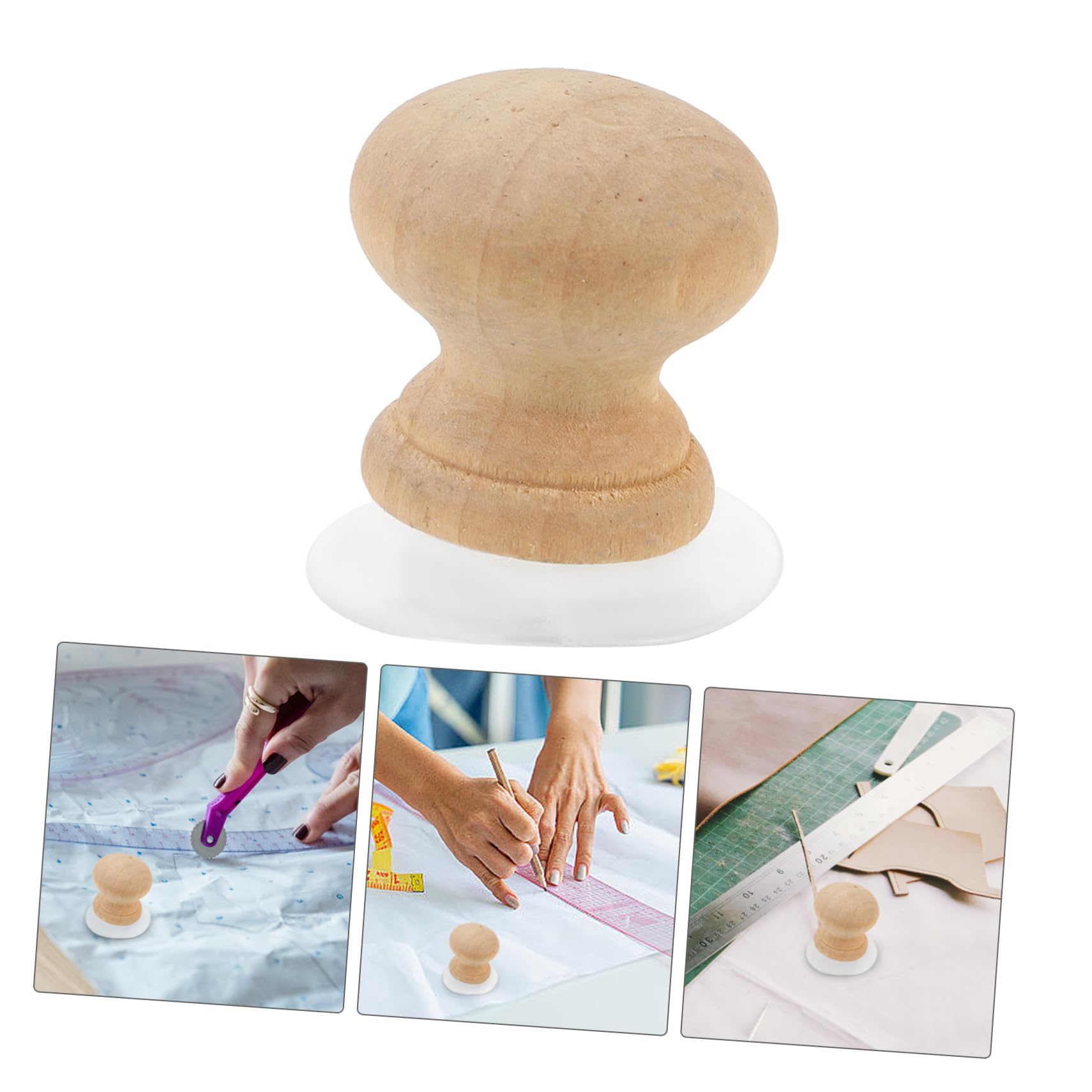 4 Piezas Regla De Succión Herramientas De Regla Herramienta De Acolchado Suministros Para Acolchar Herramientas Para Acolchar Beige Madera NUOBESTY