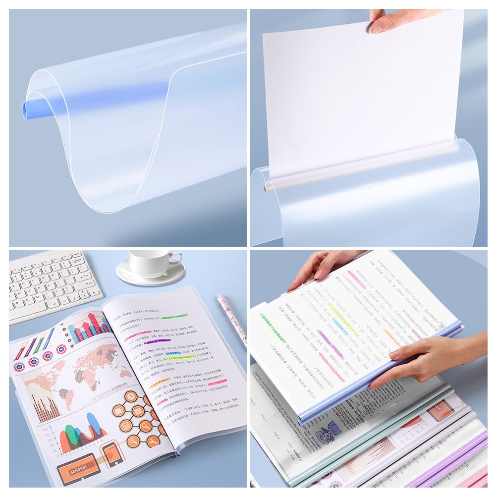 A4 Sliding Bar Binder, 20 Stück Klemmschienen A4, Sliding Bar Bindern, Ordnerschieber, Transparent Schiebebinder, Für Zuhause Schule Büro Dokumente Klassifizierung, Kann 100 Blatt Halten