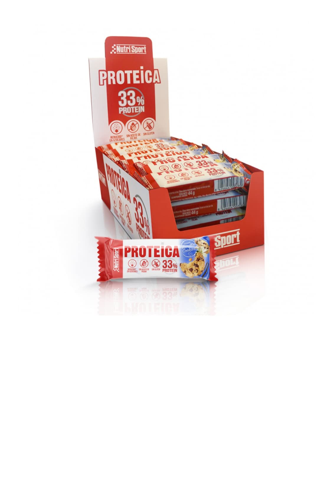 Barretta Proteica Vaniglia-Biscotti 44g (Confezione da 24 unità)