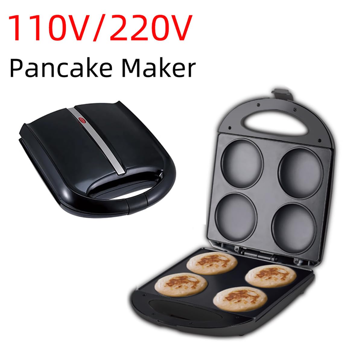 Mini Machine à Tarte et Quiche, antiadhésive, cuit 4 Petites quichen Quelques Minutes, avec Cercle de Coupe de pâte pour mesurer et remplir Facilement la pâte
