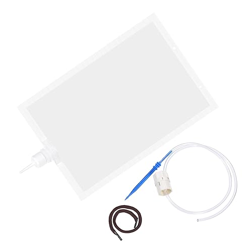 MECCANIXITY Bolsas de riego automáticas, 1 litro, dispositivo de riego por goteo, con interruptor de válvula ajustable para jardinería, transparente