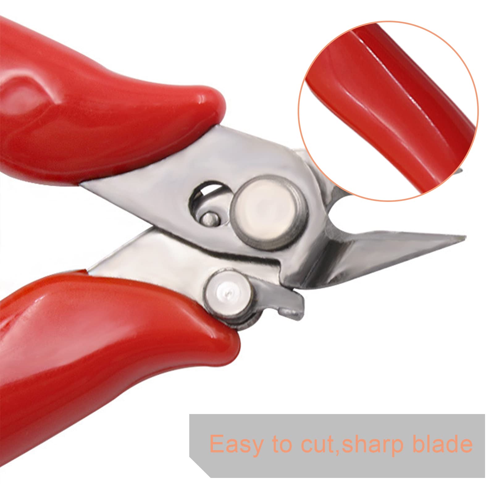 Pinze per Taglierine di Precisione, Tronchesino Modellismo per Filo Rame 0-1.2 mm, Pinza Elettricista Spellafili Tagliafili Multifunzionale