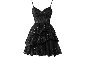 Syys Rhinestone Lace Applique Homecoming Dress