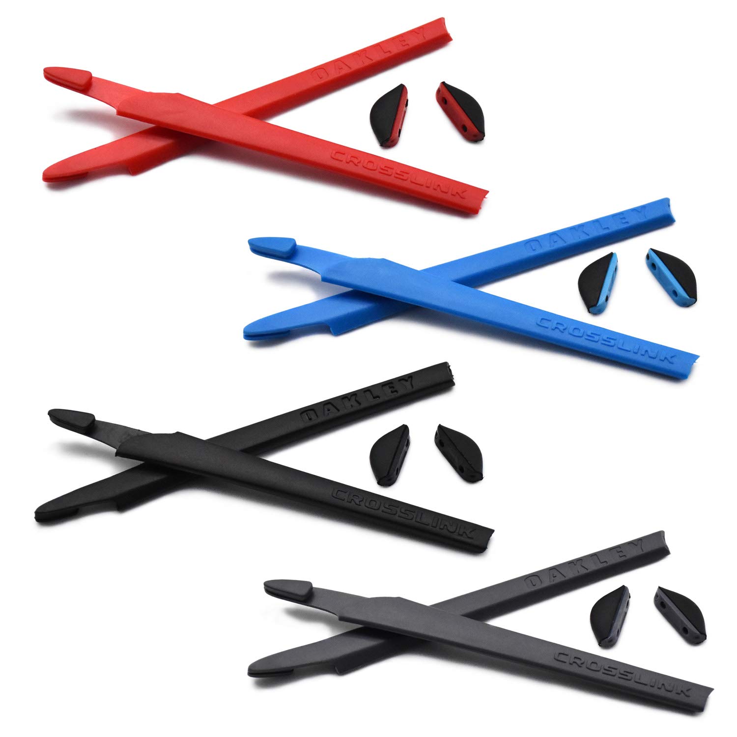 4 coppie Kit gommini di ricambio in silicone Per Oakley Crosslink Occhiali da sole