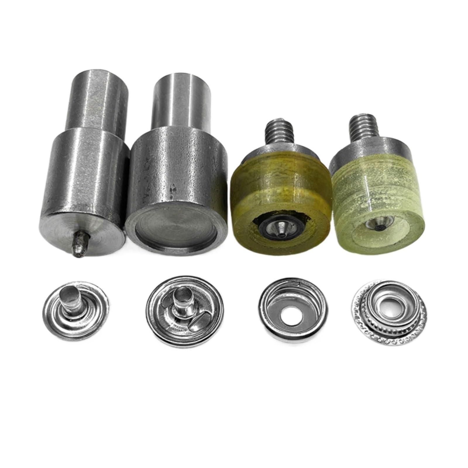 Snap Fasteners Botón Die Molde especial for máquina de botones (12 mm) | Moldes a presión for botones de cierres a presión, 12,5/15mm(50 sets and molds-01,12.5mm)