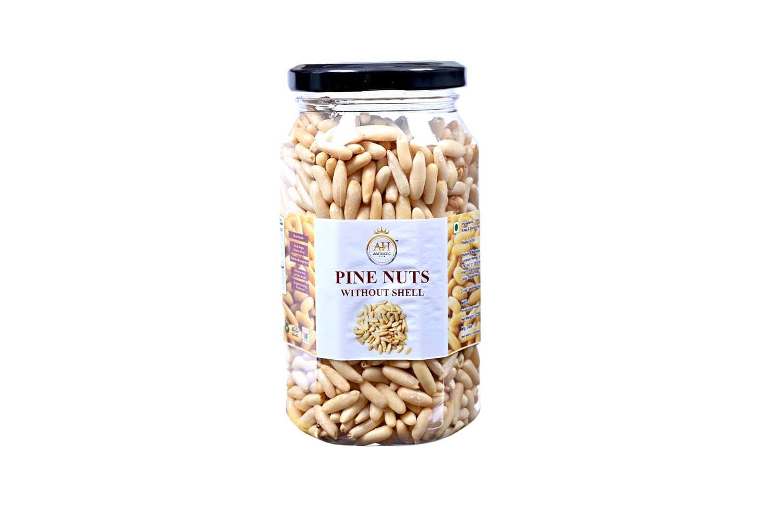 AESTHETIC HUB CHILGOZA/PINE NUTS WITHOUT SHELL Whole, Chilgoza big size