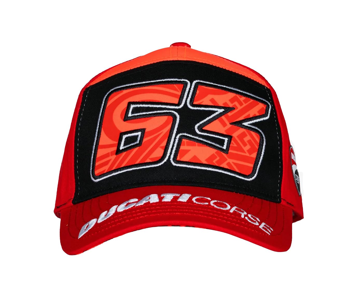 Podwójna czapka Ducati Corse Francesco Bagnaia czerwona dla dorosłych jeden rozmiar, Gnić, rozmiar uniwersalny