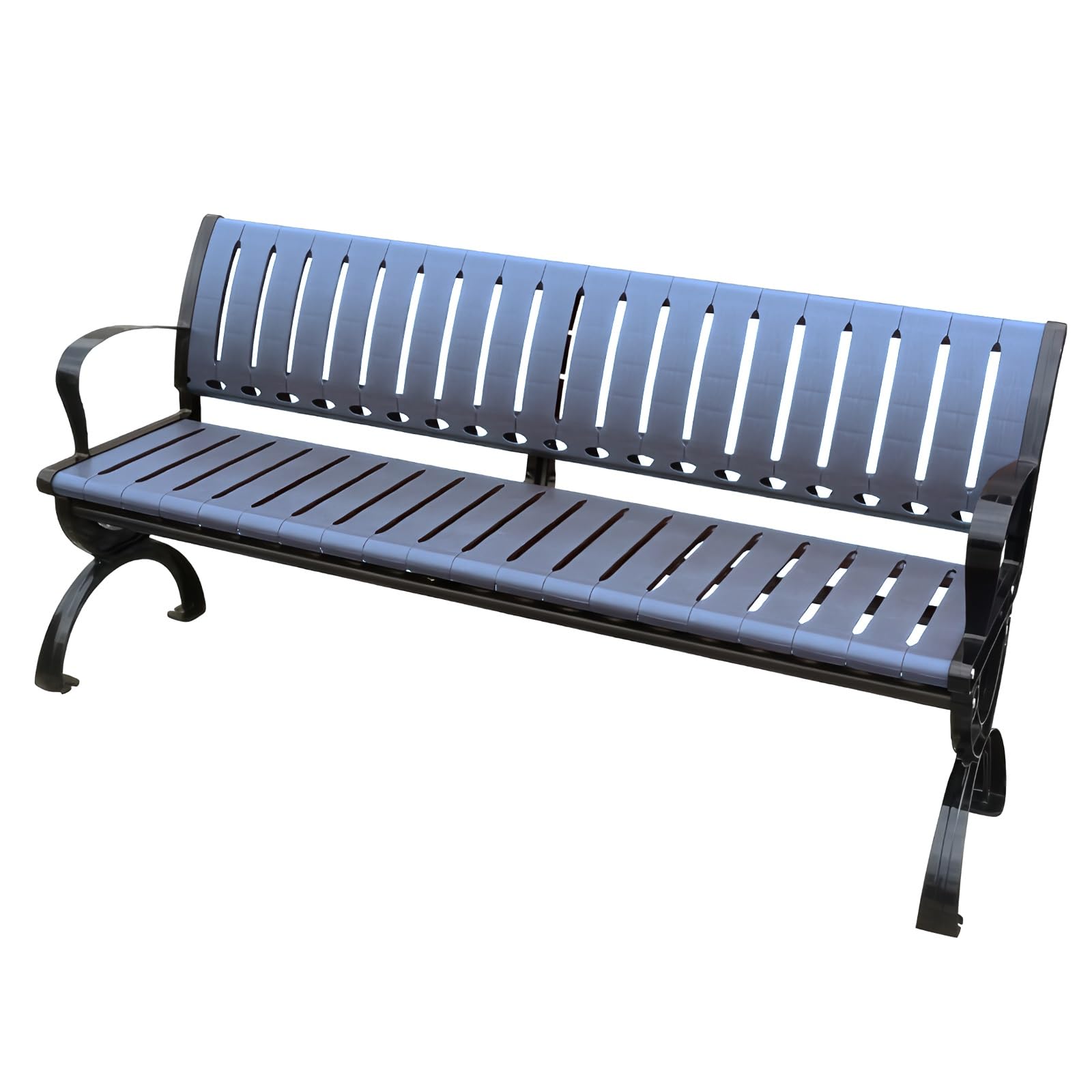 Robusta Panche da Giardino per 2-3 Adulti, Panca da Esterno Resistente alle Intemperie per Patio, Veranda, Cortile, Panchina da Esterno Resistenti Carico Massimo 250 kg(Blue,120cm/47in)