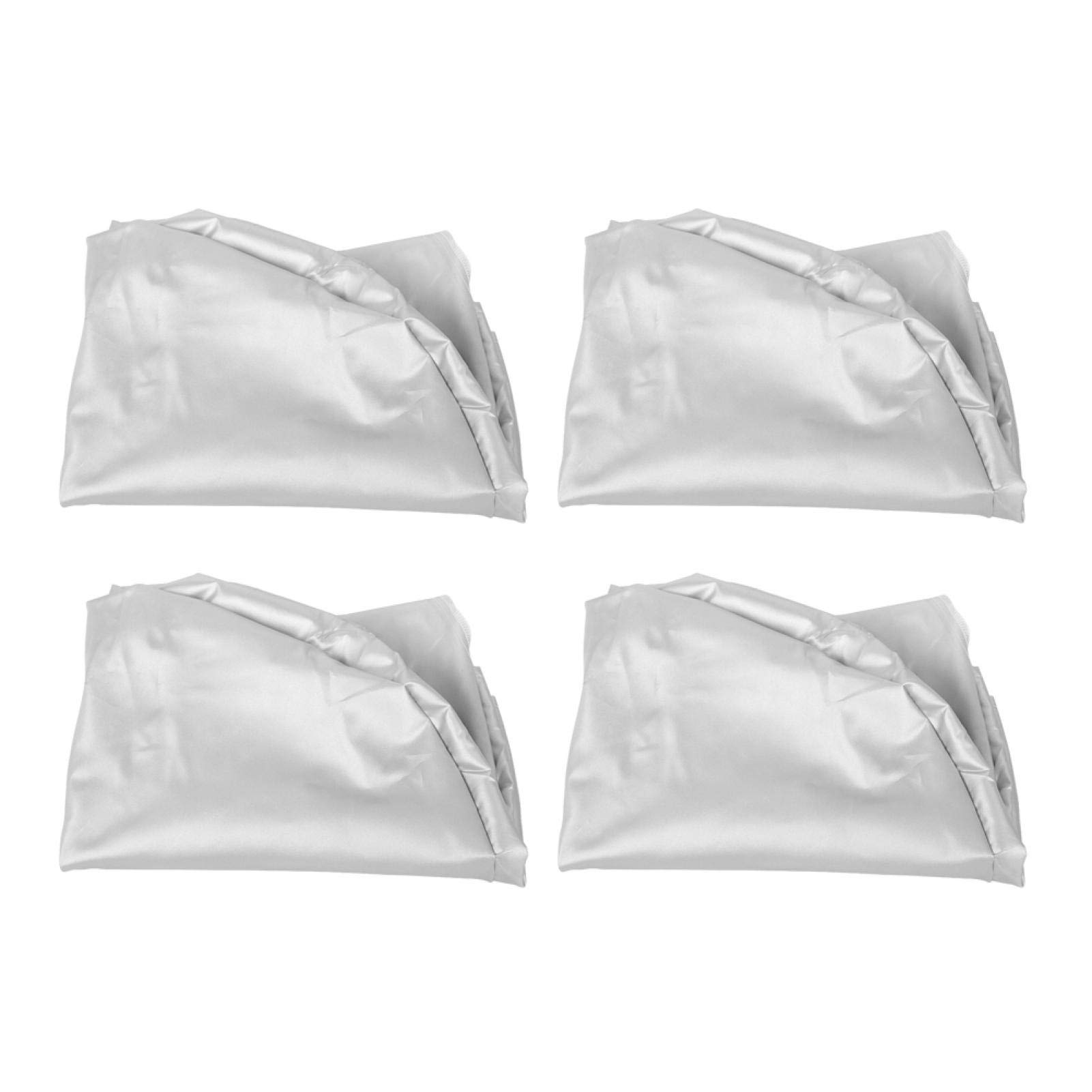 Lot de 4 Housses de Protection pour Pneu de Roue de 27" à 29" Argentées pour Extérieur, Voiture, Remorque, Camping-car, Camion, SUV, RV, Housse de Roue étanche, Protection contre la Pluie et la Neige.