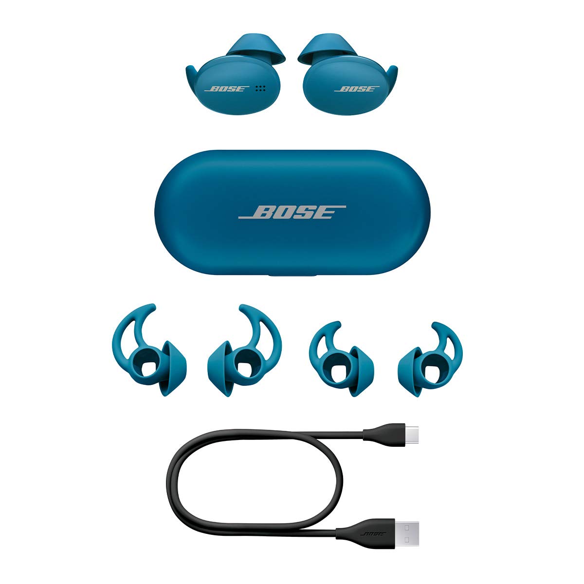 Écouteurs Bose Sport Earbuds - Écouteurs entièrement sans Fil - Écouteurs Bluetooth pour Les entraînements et la Course, Bleu Baltique