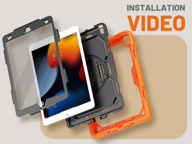 Gerutek Cover per iPad 9/8/7 Generazione 10.2 Pollici (2021/2020/2019), Custodia Antiurto Robusta per Bambini con Supporto Rotante a 360/Cinturino a Mano/Spalla/Portapenne per iPad 10.2, Rosa
