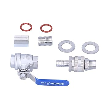 Kettle Valve, Stainless Steel Homebrew Kettle Valve Safe and Durable for Professionals for Brewing Kettles