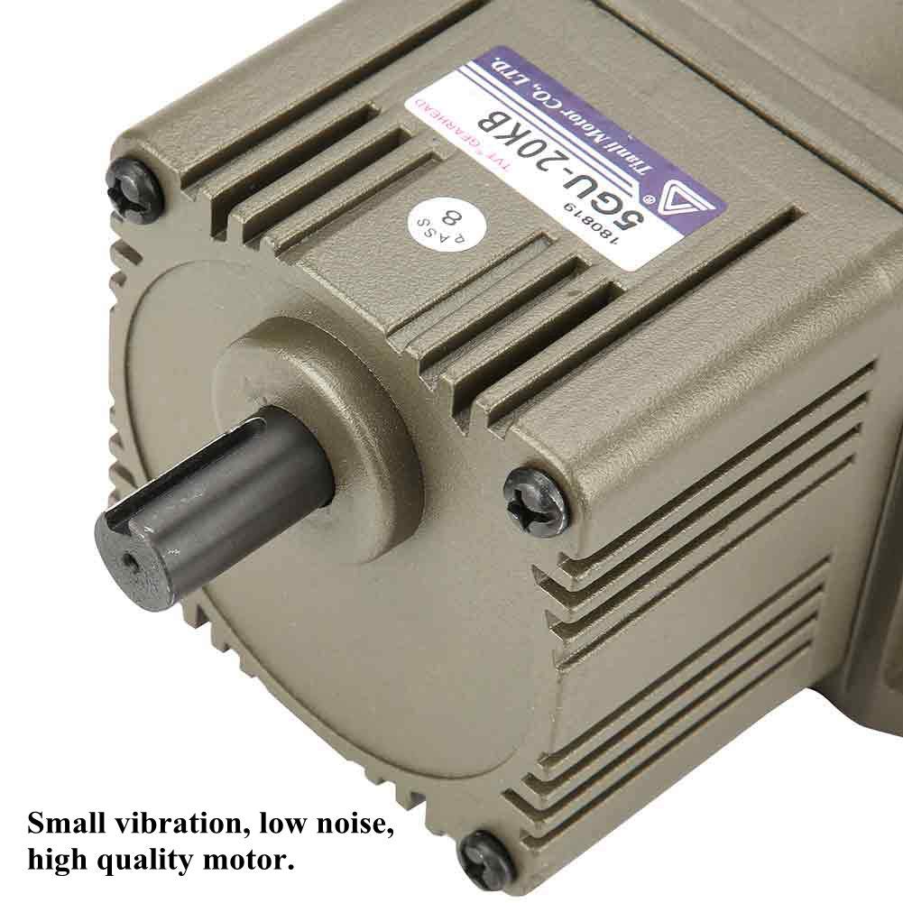Velocidad ajustable de la desaceleración asincrónica del motor de engranaje monofásico de la CA 220V 90W conveniente para la industria de empaquetado, industria de la máquina-herramienta(20K)
